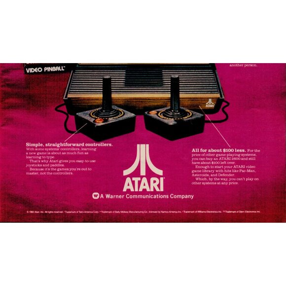 1982 Atari 2600 home video game console Vintage Print Ad (L16) - Picture 3 of 3